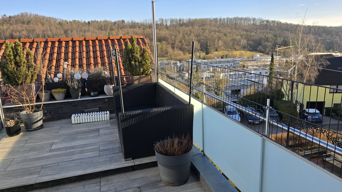 Aussicht vom Balkon