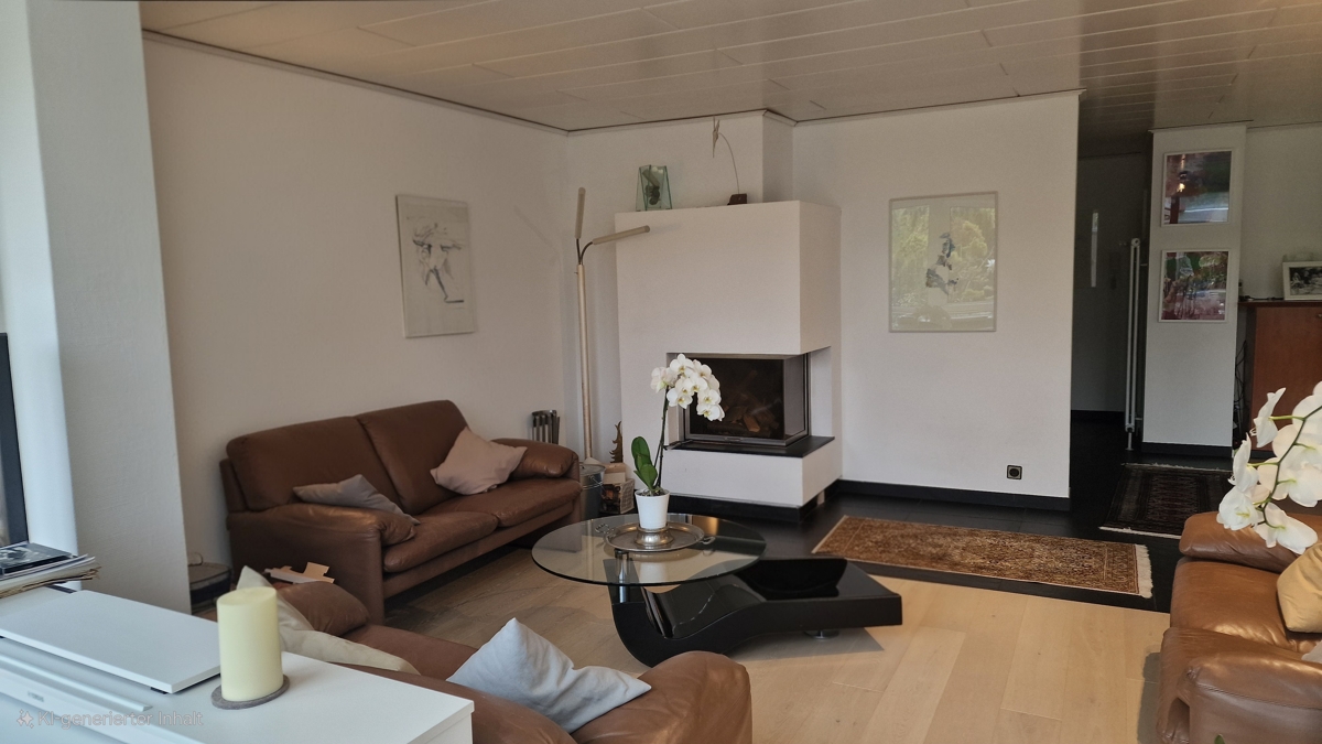 Kamin im Wohnzimmer