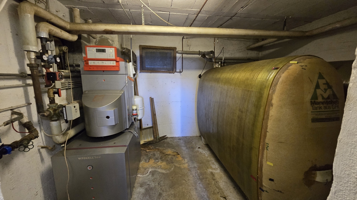 Heizraum unter dem Haus