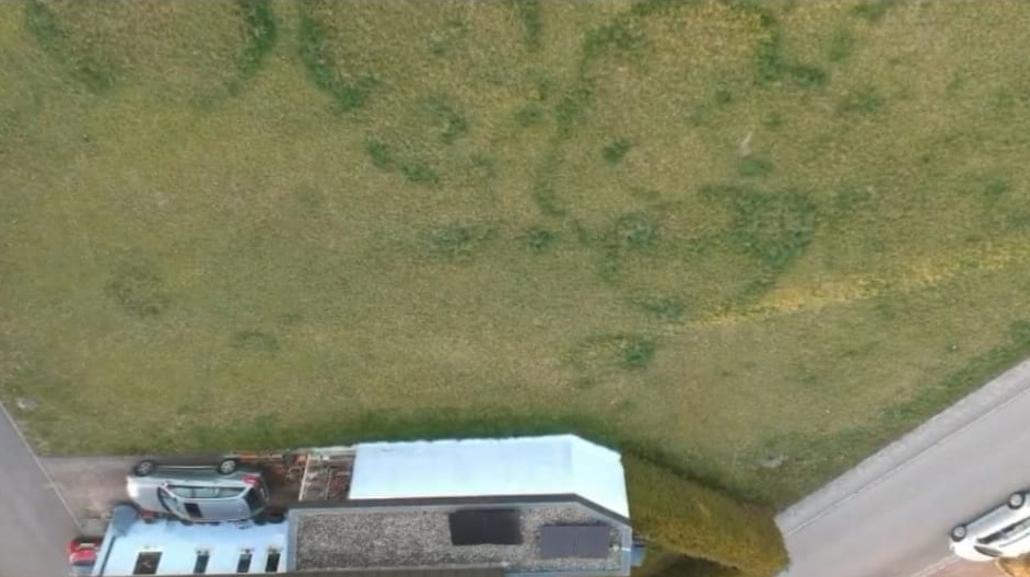 Grundstück von oben