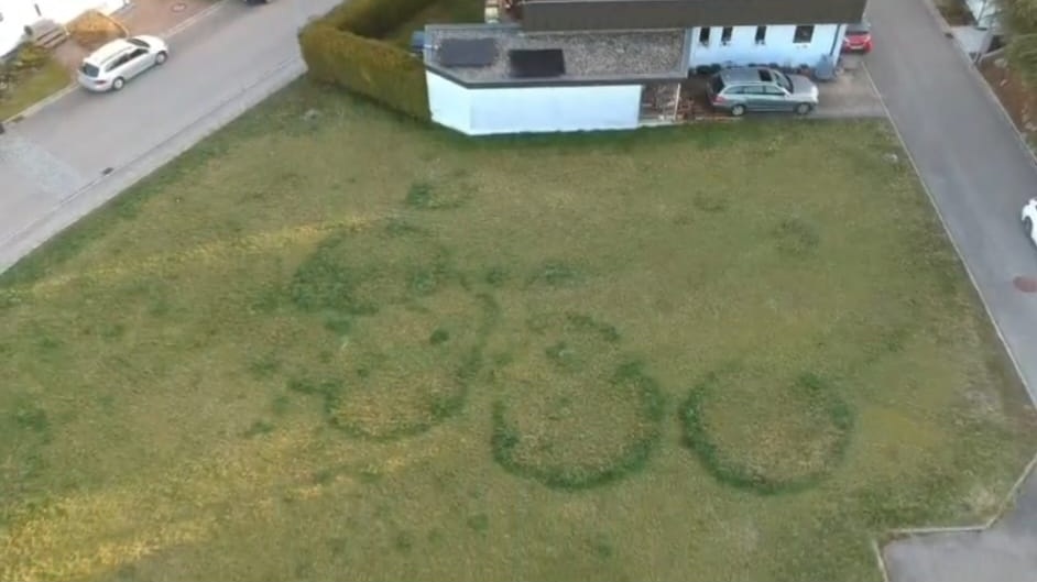 Grundstück von oben