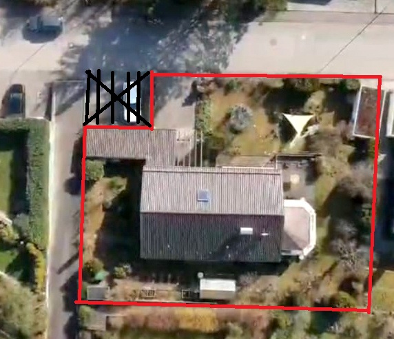 Grundstück von oben