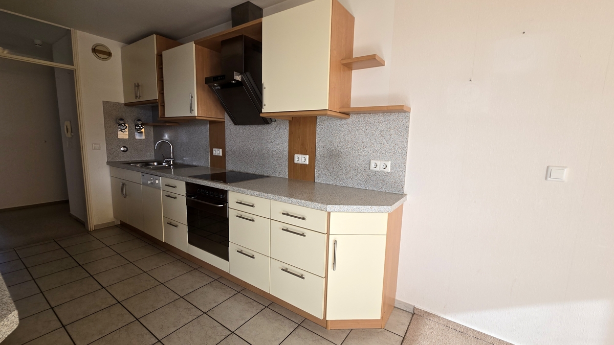 Küche mit Einbauküche