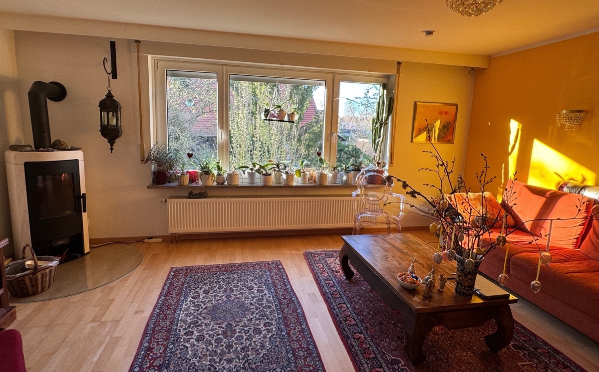 Wohnzimmer im OG mit Abendsonne