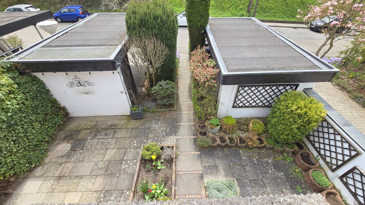 Blick vom Balkon