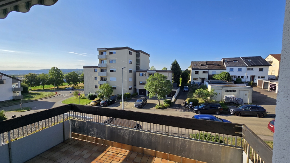 Aussicht vom Balkon im 1. OG