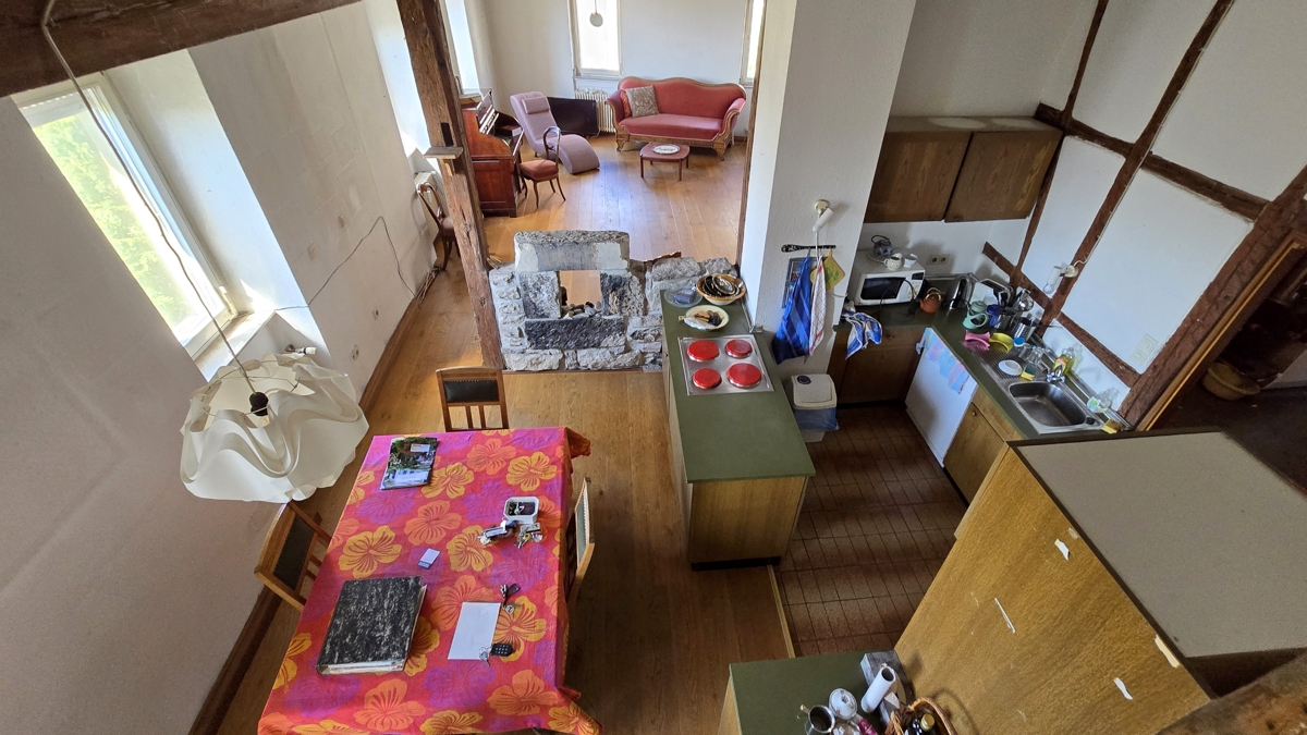Blick von der Treppe aus  - Whg. 1