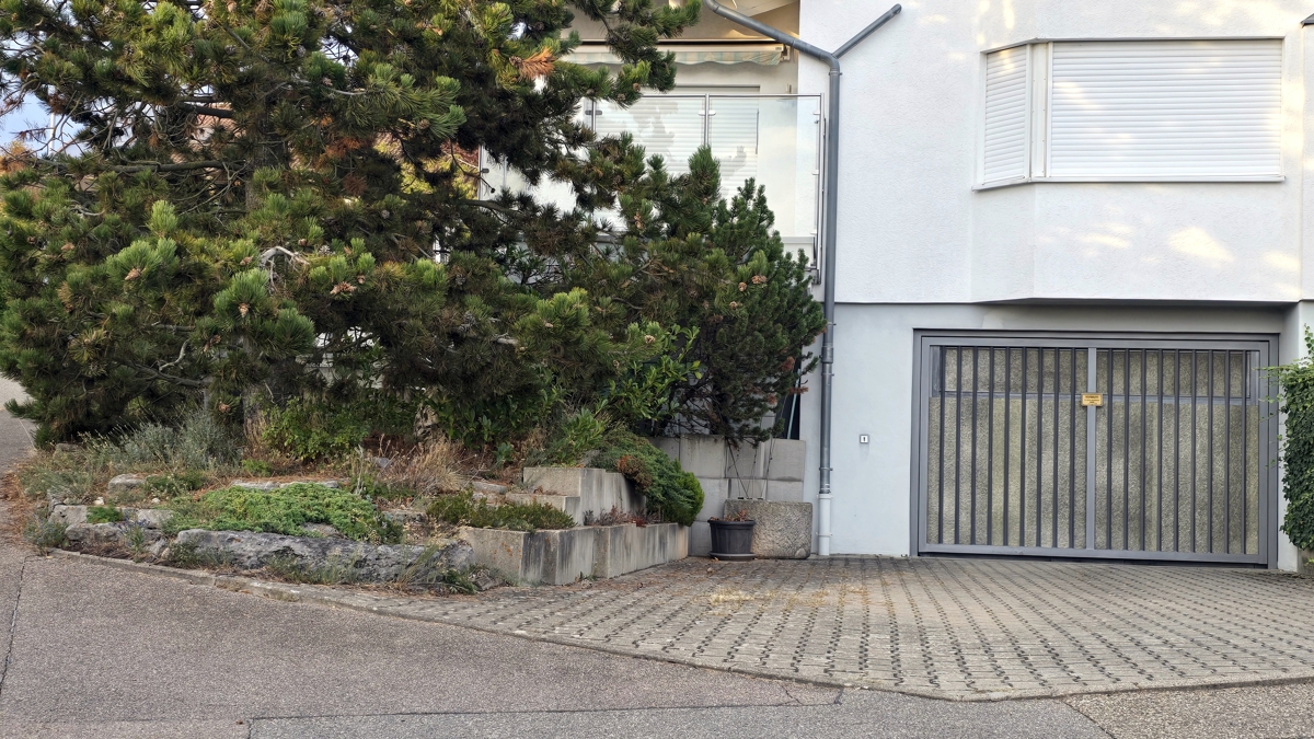 Einfahrt zur Garage