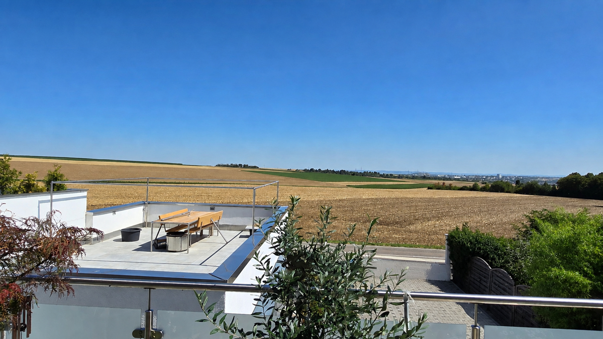 Aussicht vom Balkon